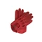 Women's deerskin leather driving gloves RED