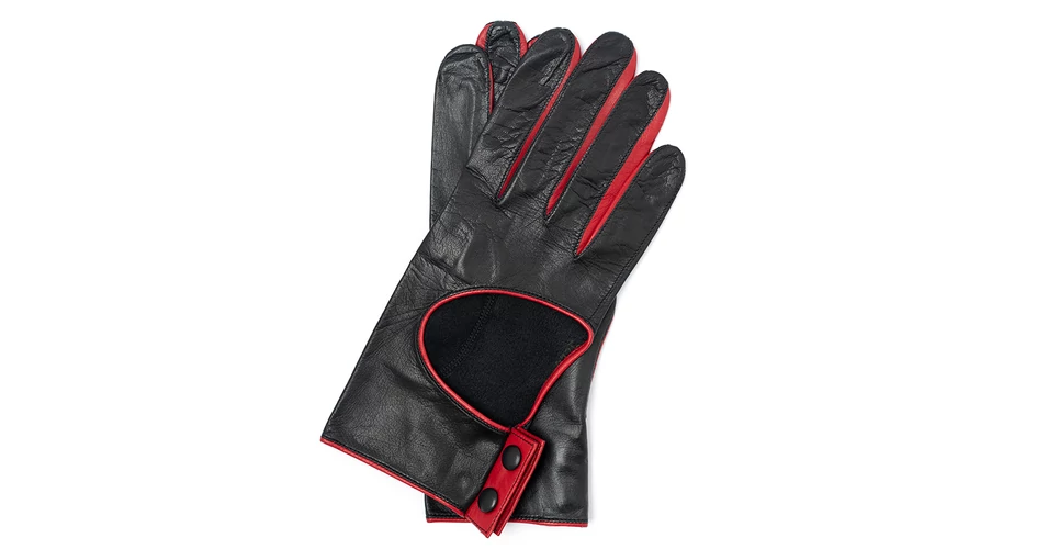 Women's hairsheep leather unlined gloves BLACK(R): 2-NA20-2