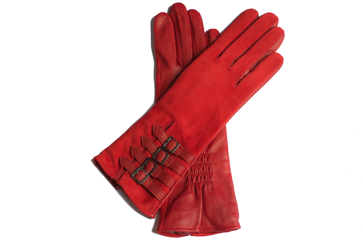 women's suede gloves lined